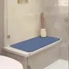 Alfombrilla de baño de color sólido, Alfombrilla para encimera de baño, Felpudo antideslizante para el hogar en la entrada, Felpudo absorbente de agua de secado rápido, Amazon