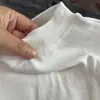 Outono Novo Feminino Gola Alta Costura Design Manga Longa Camada Base Emagrecedor Versátil Top para o Dia a Dia