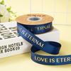 2.5cm AMOR Letra Bronceada Hilo Flor Cinta de Empaque Corazón Cinta Inglesa Cálida Floración Flor Material Flor Cinta