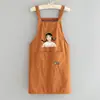 Delantal de verano impermeable estilo coreano para cocina y hogar, delantal de cintura fino para comer y trabajar, ropa de trabajo transpirable con impresión de logotipo