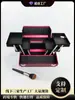 Caja de Maquillaje Portátil de Aleación de Aluminio de Gran Capacidad, Caja para Tatuaje, Arte de Uñas, Extensión de Pestañas y Herramientas de Belleza, Caja de Maquillaje Portátil Multifuncional