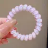 Cordão de Celular Macaron Floral Elástico de Cabelo Estilo Coreano Elástico de Cabelo Delicado Resistente a Puxões Não Deforma Cuidados com o Cabelo Elástico de Cabelo Suave