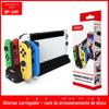 SwitchOLED multi-função esquerda e direita puxa base de carregamento NS carregador de alça pequena + rack de armazenamento de disco GP-349