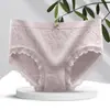 Nube de Oxígeno Pantalones Burbuja Lisos para Niña de Cintura Media Transpirables Ropa Interior para Mujer Talla Grande Encaje Sexy Bragas