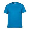 Camiseta de algodón peinado de 180 g, de algodón puro, talla europea, holgada, con cuello redondo y sin costuras, de manga corta, de color liso, para hombre y mujer.