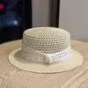 Chapéu Colorido de Bolinhas com Laço Estilo Férias para Mulheres, Chapéu de Sol de Praia de Verão, Chapéu de Proteção Solar para Viagem, Chapéu de Palha
