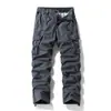 Pantalones de trabajo G-stone con lavado vintage, bolsillos tipo parche dobles laterales, cintura elástica, pantalones versátiles casuales de pierna recta