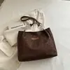Bolso de Mujer con Estampado de Leopardo a la Moda Bolso Tote Estilo Perezoso 2026 Otoño Nuevo Llegada Bolso de Hombro Casual Estilo Europeo y Americano de Moda
