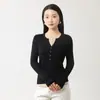 Diseño de Fábrica Nuevo Suéter de Punto para Mujer Falso de Dos Piezas Lana Estilo Francés Coreano Primavera y Otoño Cuello Semiabierto Punto Estilo Mujer