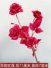 Nueva flor artificial de boda Rojo Rosa Techo de Salón de Bodas Decoración de Banquete de Boda Arreglo Floral para Camino Arreglo Floral de Piso Flor Falsa Sola