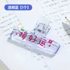 Pinzas de cristal acrílico de colores translúcidos grandes al por mayor para journaling, encuadernación de documentos de oficina y organización