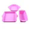Molde de silicone quadrado para bolo transfronteiriço em estoque tamanho pequeno molde para pão de forma molde redondo de 6 polegadas resistente a alta temperatura ferramentas de cozimento
