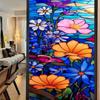 BL156-170 mar de flores transfronterizo pegatina de vidrio estático película para ventana de PVC sin adhesivo decoración del hogar pegatina para cristal de ventana