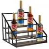 Estante Exhibidor de Vino Multicapa Transfronterizo, Estante de Almacenamiento Multicapa para Cocina, Estante Organizador Multifuncional Tipo Escalera, Estante de Almacenamiento para Botellas de Vino