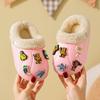 Pantuflas de Algodón para Niños Engrosadas para Prevenir el Frío y Mantener Calientes para Niños y Niñas Lindas de Dibujos Animados Pantuflas de Algodón Base Suave Antideslizantes
