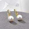 Brincos de pérolas em formato barroco com incrustações de cobre estilo coreano brincos de design original brincos femininos
