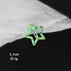 Pasador de Estrella de Dopamina Y2K Lindo para Niña Estrella de Cinco Puntas Pasador de Cabello Color Caramelo Ins Clip BB Clip para Flequillo