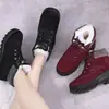 Botas de nieve para mujer, nuevo estilo para el invierno 2026, de suela gruesa, cálidas, forradas de felpa y engrosadas para mayor comodidad, adecuadas para mujeres de mediana edad y mayores, con suelas antideslizantes y hechas de algodón
