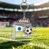 Copa do Mundo FIFA 2026 nos Estados Unidos, Canadá e México Chaveiro Bola de Fogo Acrílico Pingente Presente Comemorativo Venda por Atacado