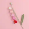Producto Terminado de Lirio del Valle Tejido a Crochet Hecho a Mano Lana Ramo Eterno Flor Artificial Degradada Tejido Creativo Flor de Lirio del Valle de Cuatro Hojas Linda Regalo