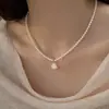 Prata Esterlina S925 Pingente Saia de Shijia para Bebê Pérola Mãe Colar Feminino Estilo Francês Luxo Leve Suave Alta Qualidade Corrente para Clavícula