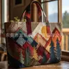 Bolso de Mano con Estampado de Moda Tendencia para Mujer 3D Transfronterizo Nuevo Producto Temu Amazon Bolso de Hombro Lona 300g