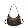 Bags2025 Nuevo Bolso de Hombro de Moda Retro Bolso Cruzado Versátil de Moda Bolso de Axila con Estampado de Letras para Mujer