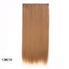 Peruca feminina europeia e americana, extensão de cabelo longo e liso, peça única, cinco clipes, peruca de cabelo com grampo, cortina de cabelo de fibra química, tomada de fábrica