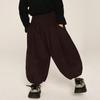Calça de Lã para Meninos Changguo Calça Casual de Veludo Cotelê de Inverno para Crianças Pequenas e Bebês com Calça Harem Integrada de Lã