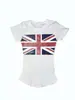Camiseta de manga corta ajustada con cuello redondo y estampado de patrón personalizado transfronterizo estilo ins europeo y americano, moda callejera vintage para mujer