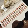 Estampado de Leopardo DoradoUñas CortasUñas PortátilesDulce FrescoSuper BrillantesOtoño InviernoEstampado de LeopardoBlanqueadorNegroFrancésSexyOjo de GatoArte de Uñas