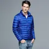 Jaqueta de Algodão Leve Nova para Homens Roupas de Inverno com Capuz para Homens Tamanho Grande Calor Casual para Homens