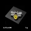 Nueva Moda Estilo Barroco Serie de Insectos Broche de Abeja con Pedrería Accesorios de Fijación de Ropa de Personalidad Insignia de Pin