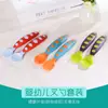 Tenedor y Cuchara para Bebé, Cuchara y Tenedor Especiales de Dos Colores para Bebé, Vajilla para Suplementos Alimenticios Infantiles, Cuchara y Tenedor de PP, Tenedor y Cuchara para Bebé