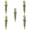 Acessórios de joias de liga seringa seringa pingente pulseira DIY chaveiro pingente decorativo J499