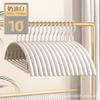 Engrosado Engrosado Antideslizante Inmersión de Plástico Semicircular Percha para Ropa Hogar Silicona Anti-Hombro Percha con Gancho Metal Sin Marcas Secado