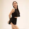 Pijama Europeu e Americano Transfronteiriço para Casa Feminino, Conjunto de Camiseta Regata Simples Confortável Sexy Vazada e Shorts com Fenda