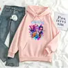 Sudadera con capucha Huntrix Periférica Holgada Ins Moderna Unisex Ropa Exterior Informal Sudadera con Capucha Estampada