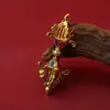 Nuevos Adornos Tibetanos Aleación Colgante Vajra Estilo Tibetano Adornos para Bolsa Coche Llavero