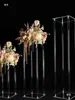 Arco Cuadrado para Bodas Marco Guía de Camino Atrezo Mesa Principal de Hotel Florero Transparente Decoración de Boda Florero de Acrílico