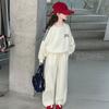 Conjunto de colete de primavera e outono para meninas 2025 nova moda meninas estilo coreano crianças grandes estilo ocidental laço roupa casual