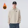 Roupas Masculinas Fengshe / Estampa 3D 2026 Nova Camisa Polo Masculina de Primavera e Outono Moletom Masculino de Manga Longa com Gola Reversível e Caimento Solto