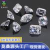 Fábrica de Piedras para Joyería de 18K Venta al por Mayor En Stock Blanco Ultra Color D Forma Irregular de Pera Forma de Corazón Moissanita Sin Marca de Cintura