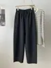 Pantalones de pierna ancha con cordón suelto cepillados estilo guadaña para mujer 26 Otoño Invierno Nuevo Estilo Adelgazantes Versátiles Rectos Casuales Pantalones de longitud al suelo