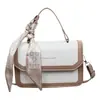 2026 Bufanda de Seda de Moda Texturizada para Mujer Verano Bloque de Color Vintage Texturizado Bolso Cruzado de Hombro Bolso Cuadrado Pequeño de Moda