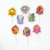 Palitos de Dente de Papel Grosso Dupla Face, Decorações de Bolo de Aniversário, Toppers para Cupcakes, Pacote com 24