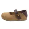 Sapatos Mary Jane Rasos de Camurça Retrô 2026 Novo Outono Casual Sola Macia Versátil Sapatos Planos Mágicos Femininos