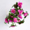 Azaleia Simulada Yingshan Vermelha Flor Artificial Flor Falsa Flor para Engenharia Externa Canteiro de Flores Calha de Flores Flor de Seda Decorativa Fabricante Atacado