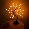 Lámpara con Forma de Árbol, Lámpara Bonsái, Lámpara de Mesa Decorativa, Luz de Noche LED, Flor de Rosa, Flor de Ciruelo, Lámpara de Hoja de Arce, Iluminación Continua, Protección Ocular