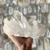 Drusa de cristal natural cristal blanco drusa de cristal adornos para pecera artesanías de cristal adornos desmagnetizantes cristal del Mar de China Oriental al por mayor